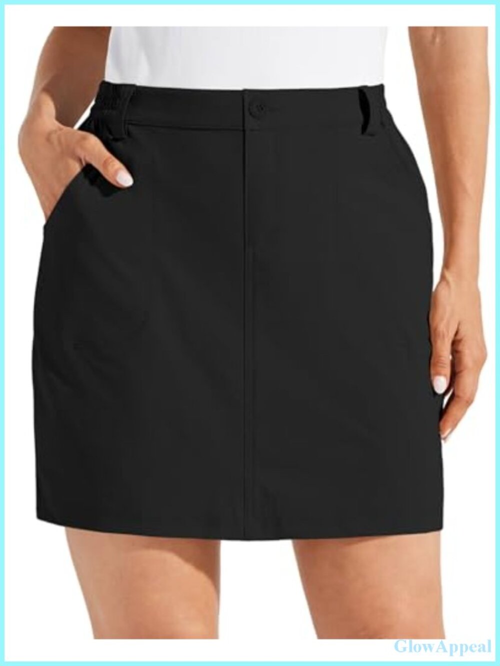 Women's UPF 50+ Quick Dry Skort with Zip Pockets for Golf Hiking